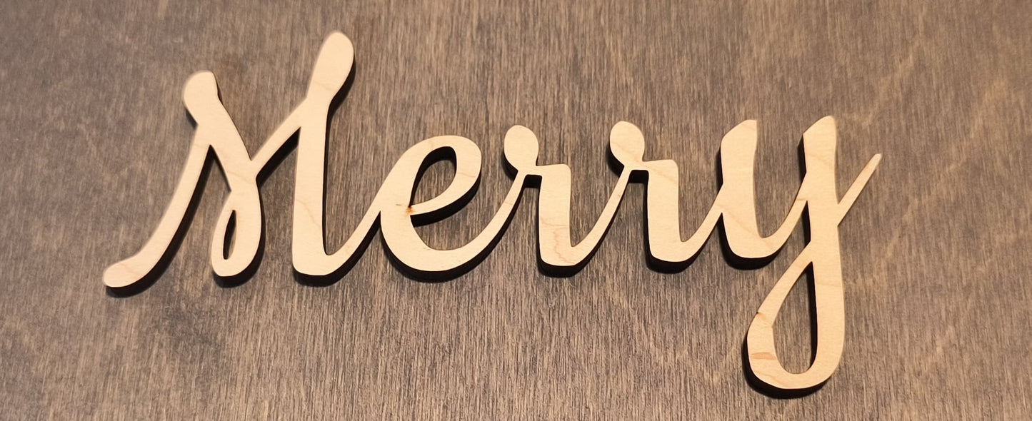 Christmas Word Cutouts