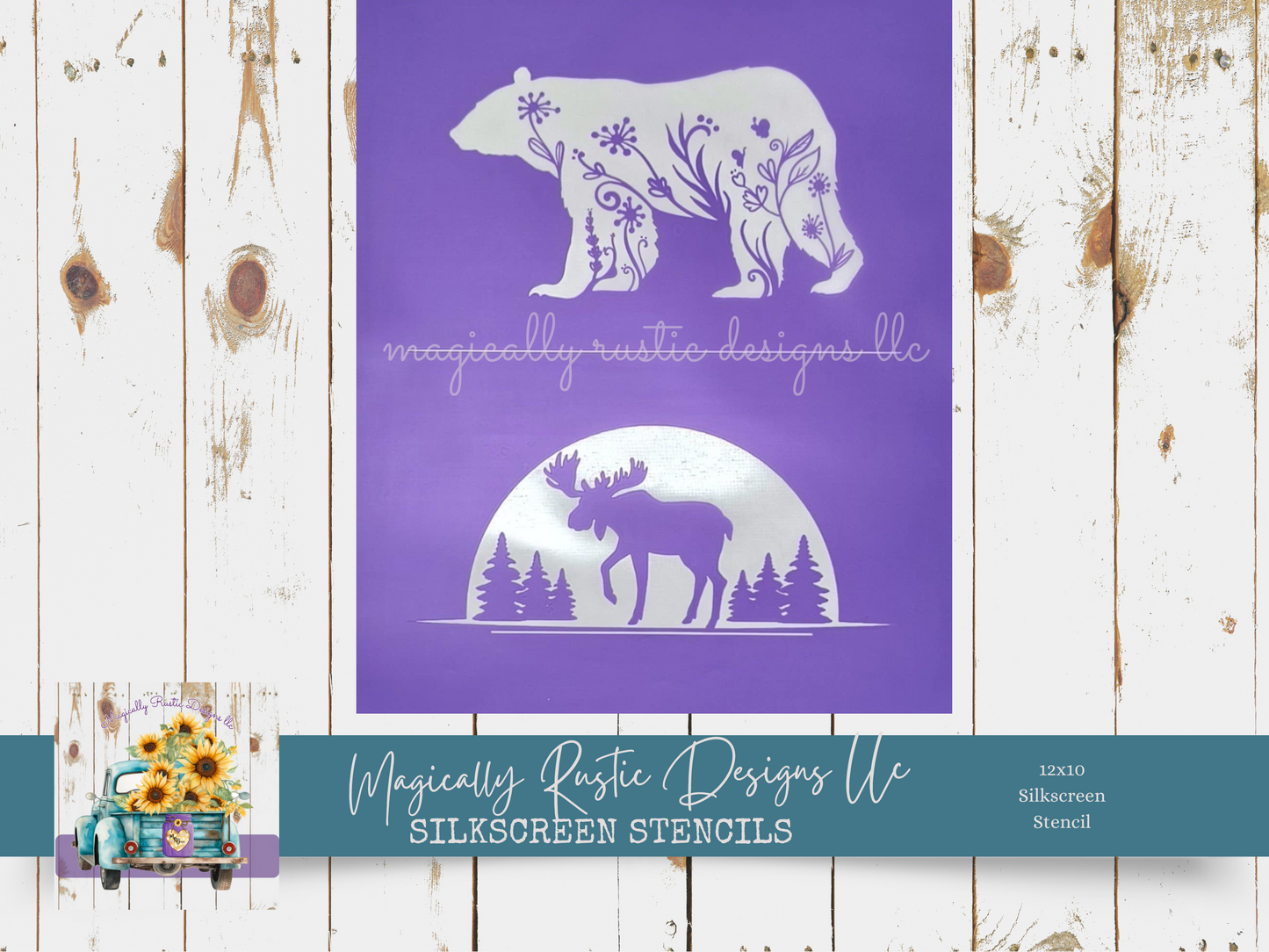 Animal Themed Silkscreen Stencils
