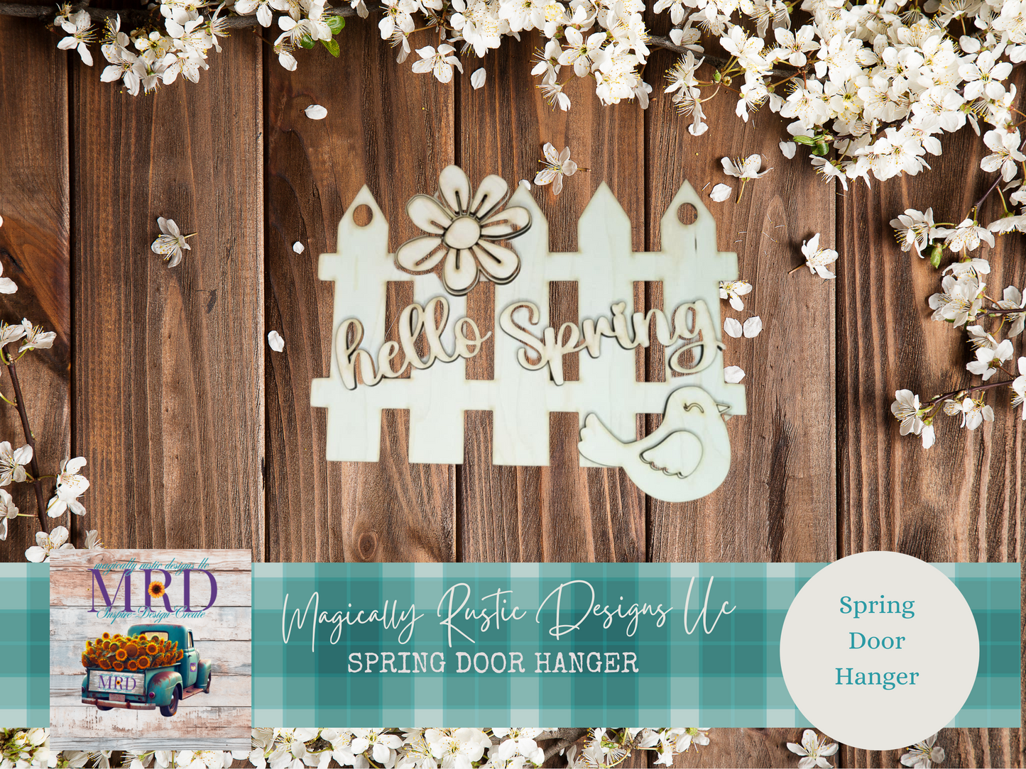 Spring DIY Door Hanger