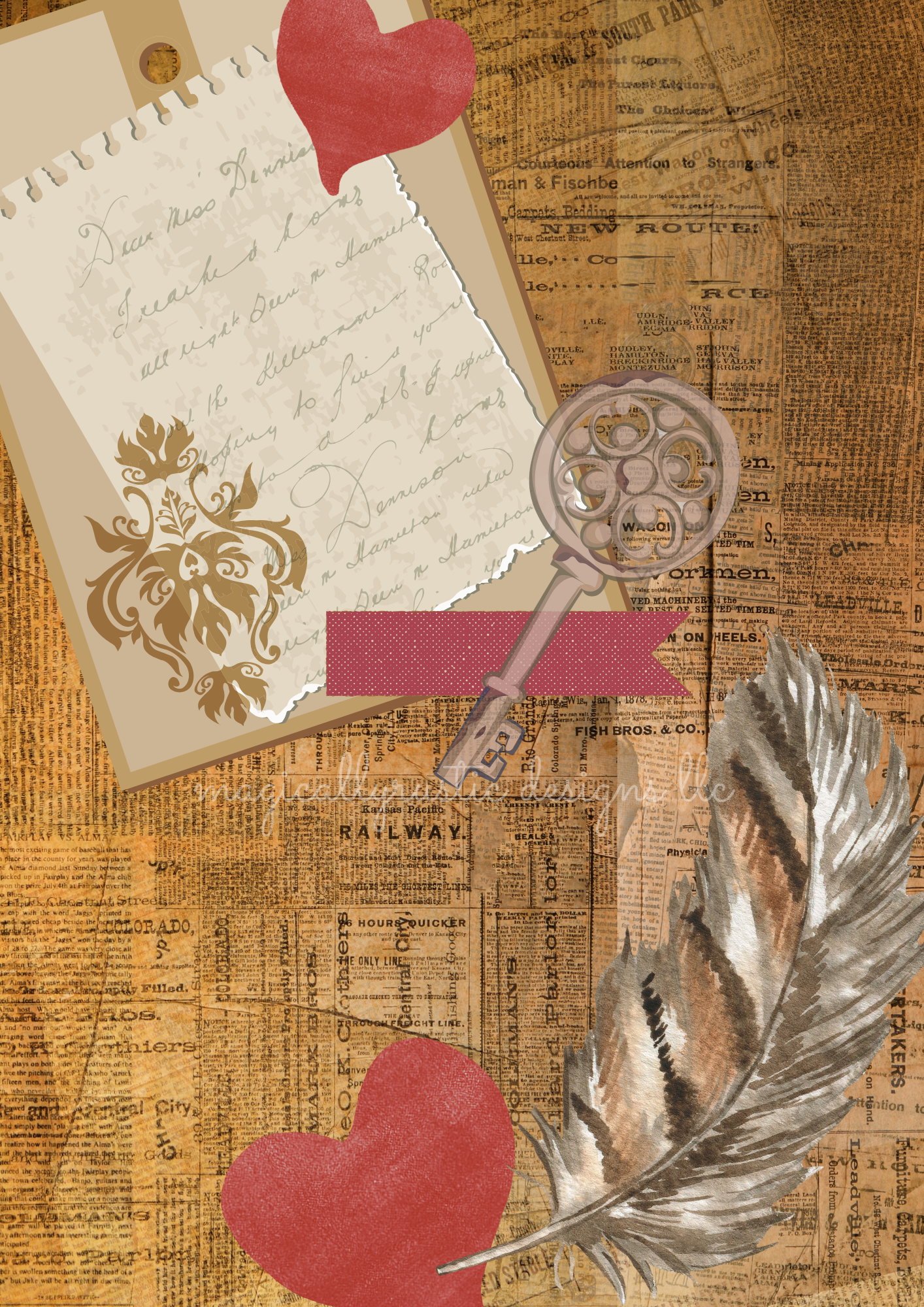 Valentine's Decoupage Papers