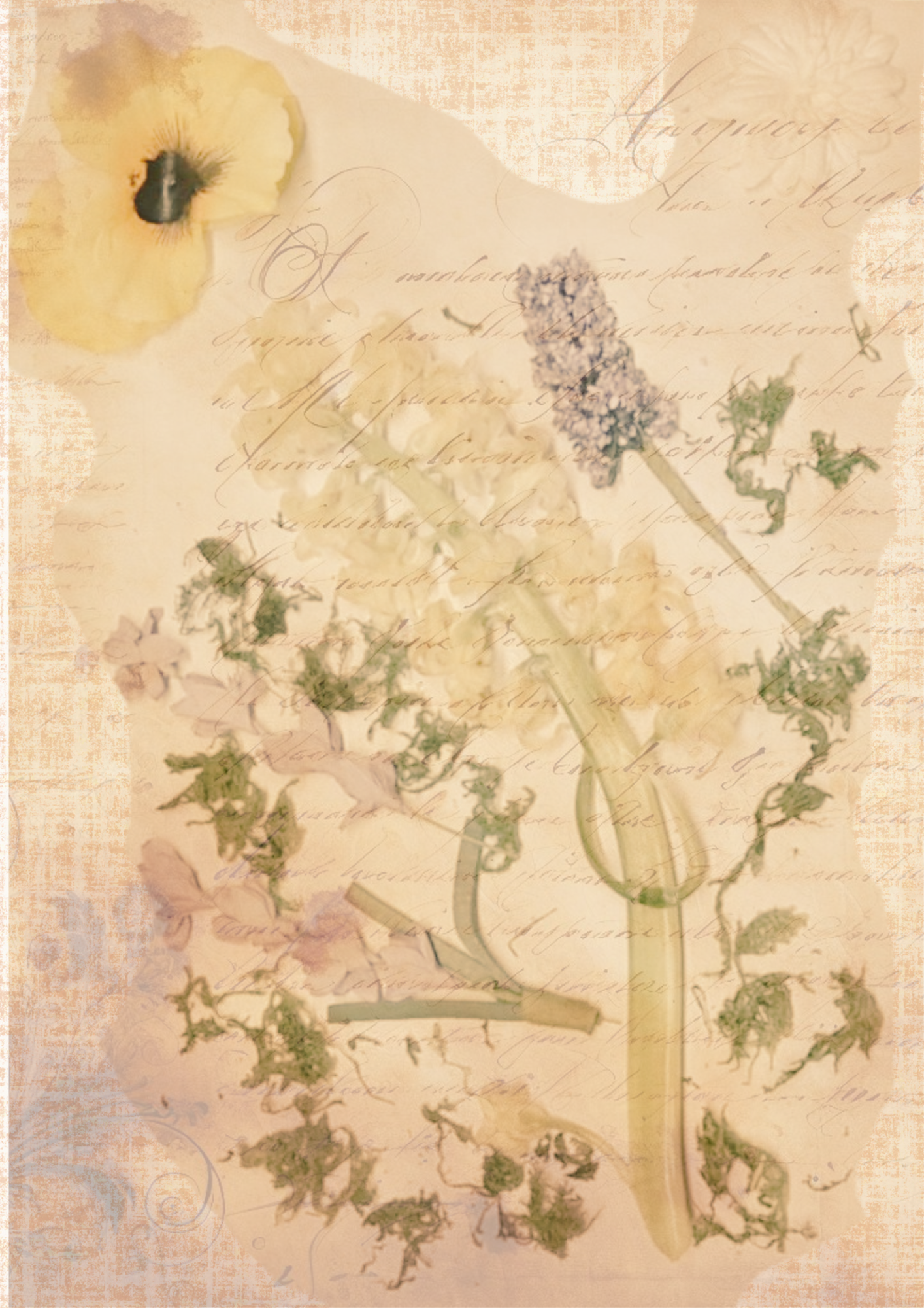 Flower Themed Decoupage Papers
