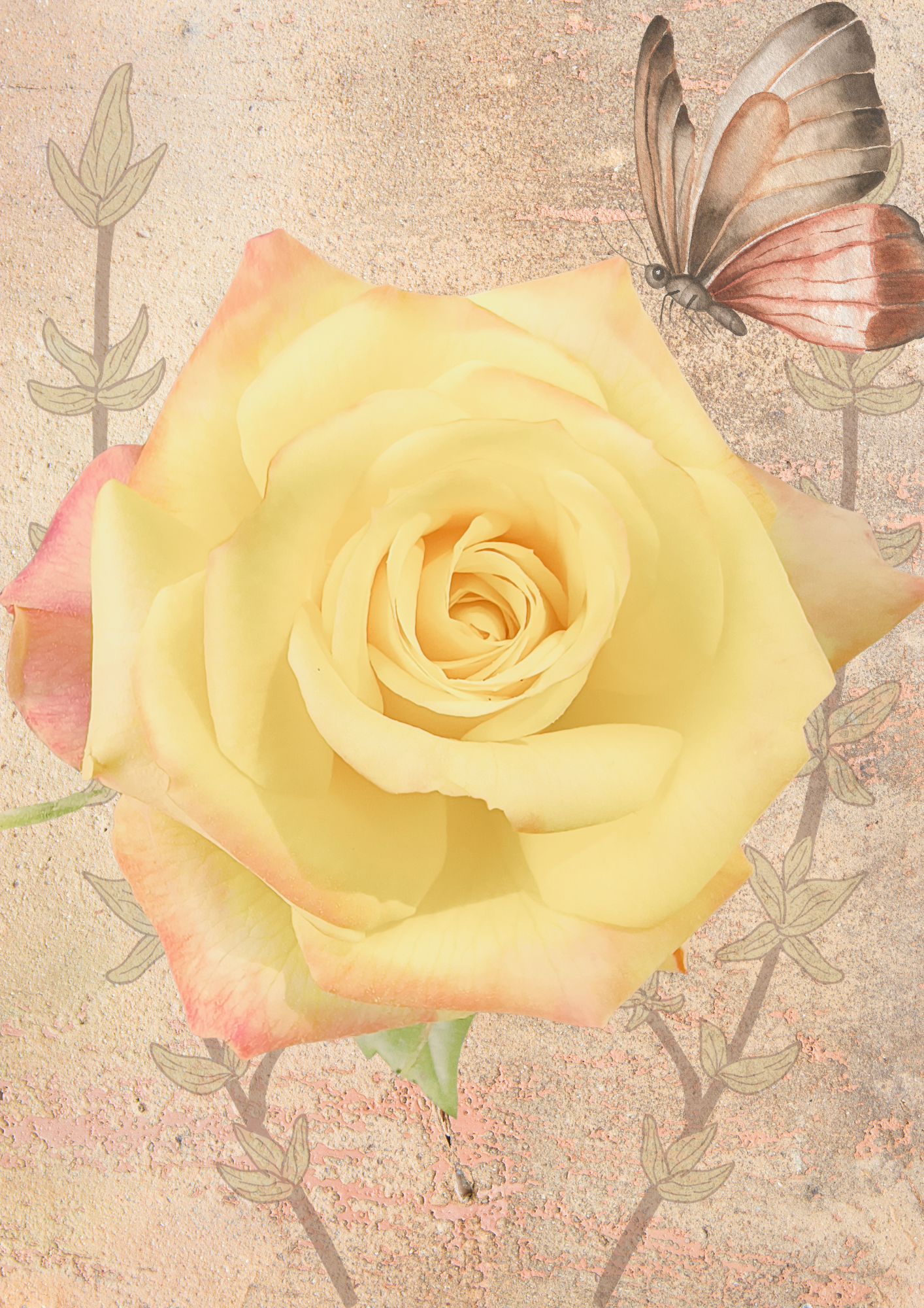 Flower Themed Decoupage Papers