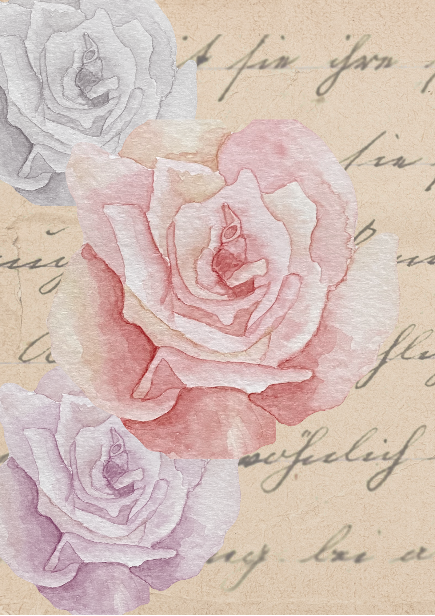 Flower Themed Decoupage Papers