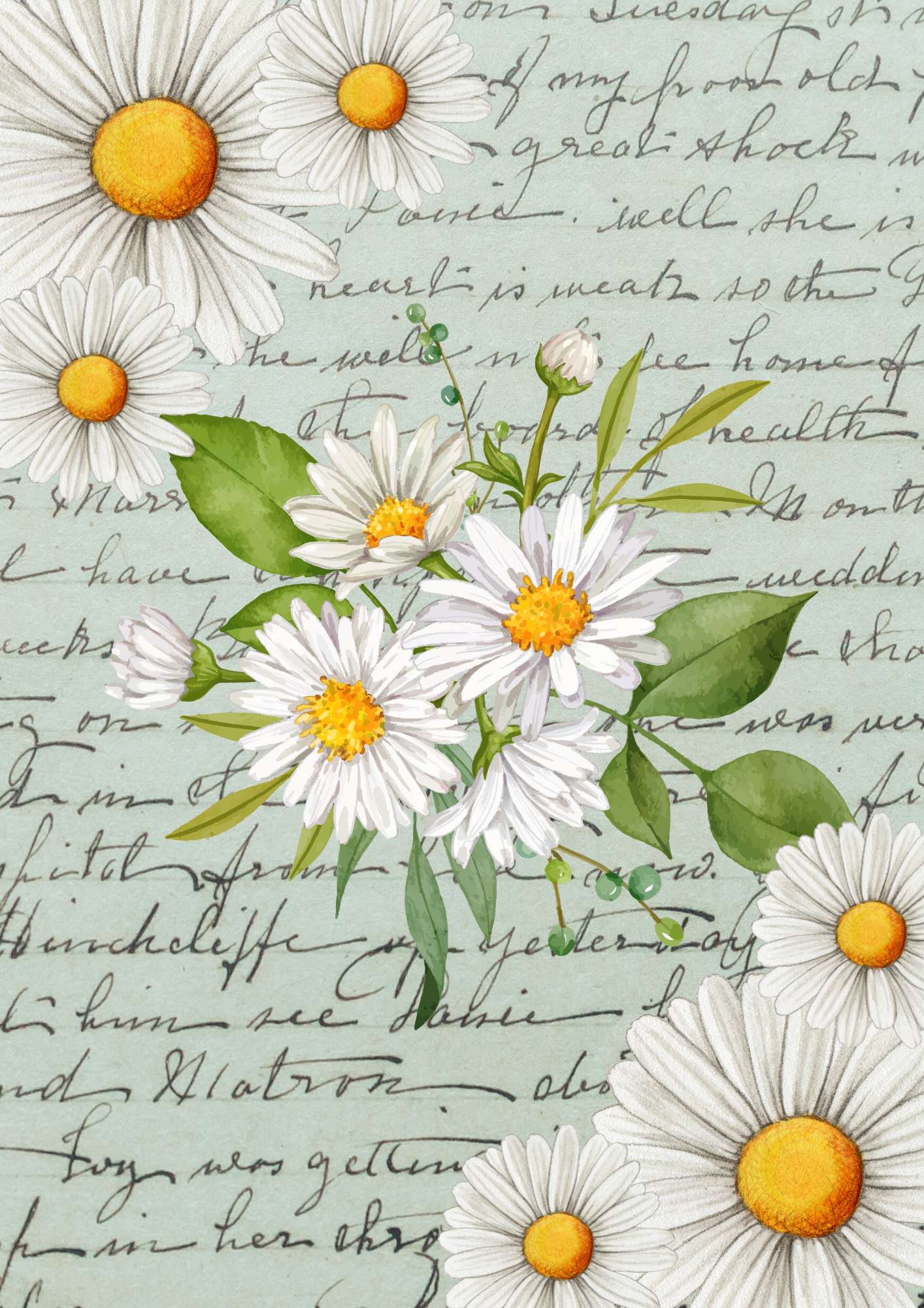 Flower Themed Decoupage Papers