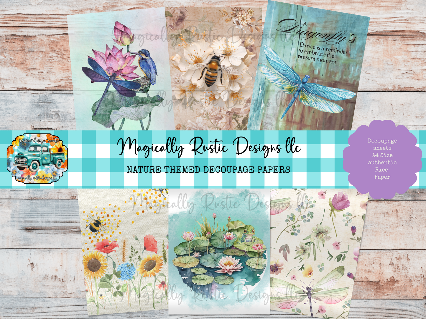 Nature Themed Decoupage Papers