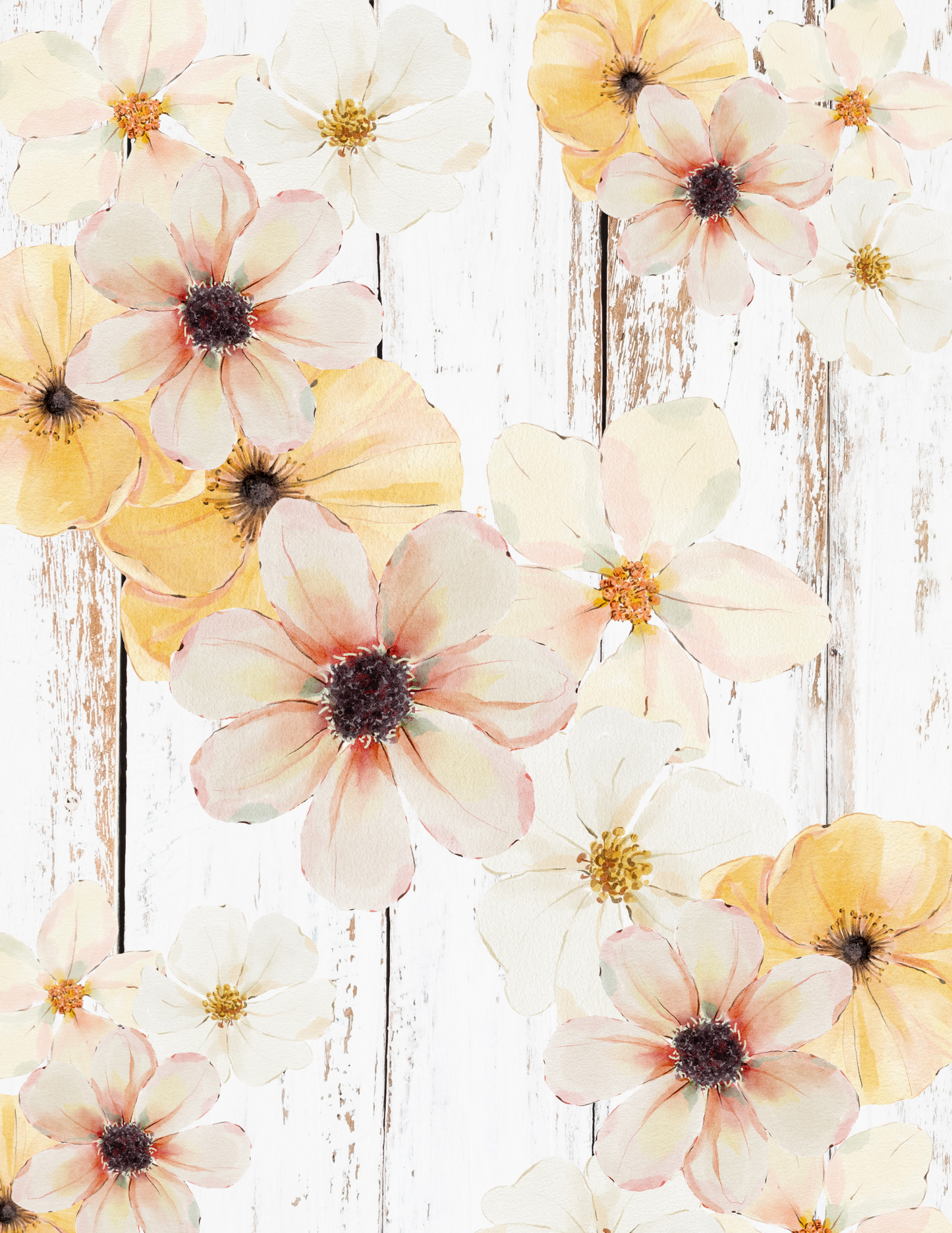 Flower Themed Decoupage Papers