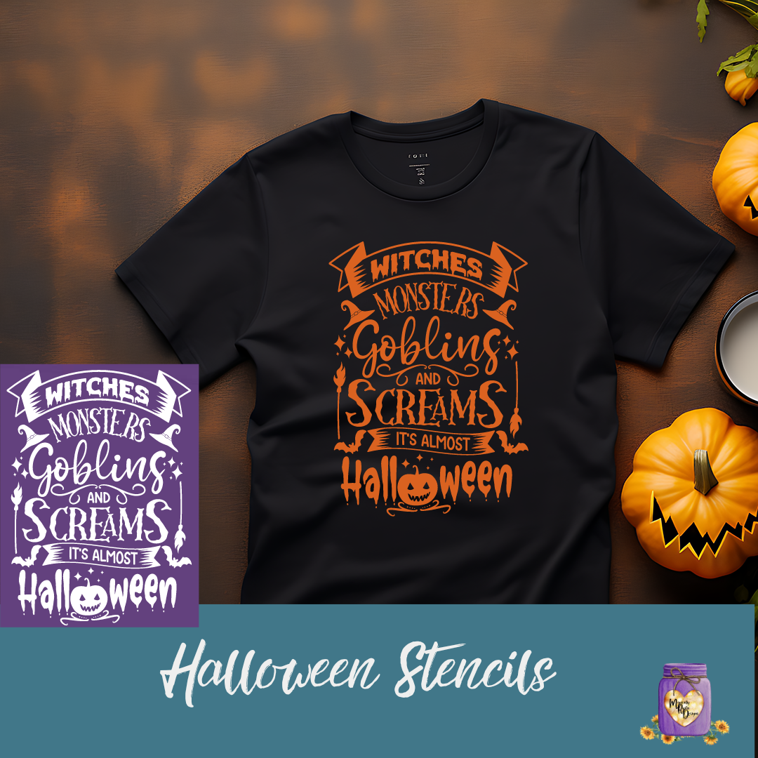 Halloween Silkscreen Stencils
