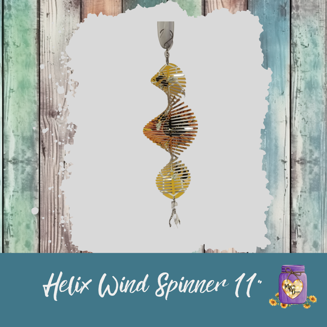 Bee Hive and Sunflower Garden Wind Spinner