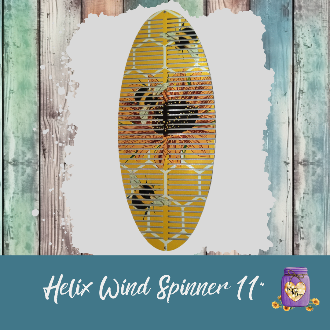 Bee Hive and Sunflower Garden Wind Spinner