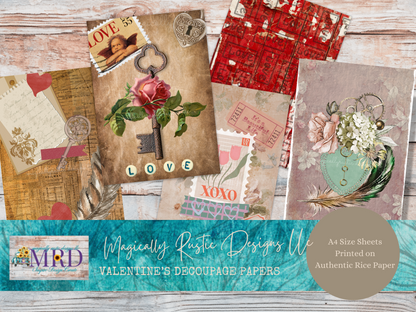 Valentine's Decoupage Papers