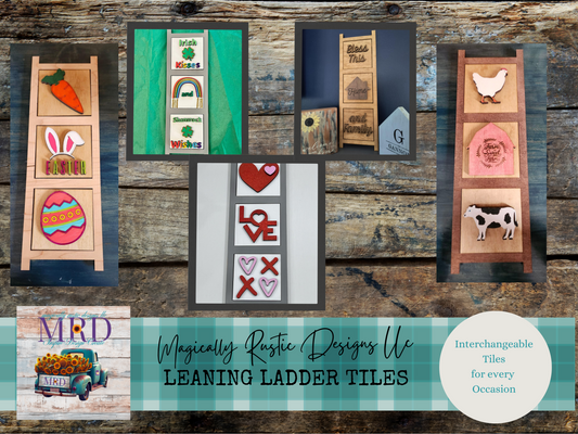 Leaning Ladder Interchangeable Tiles