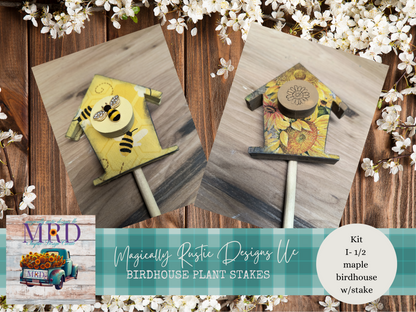 Birdhouse Plant Stakes