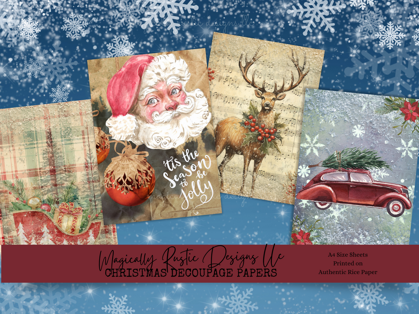 Christmas Decoupage Papers
