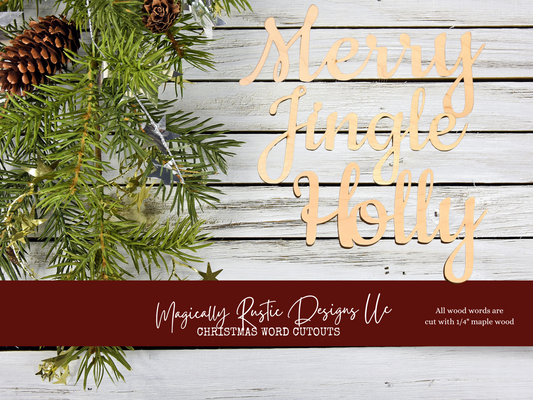 Christmas Word Cutouts