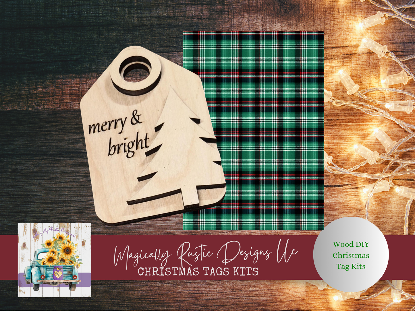 Christmas Wood Tag Kits