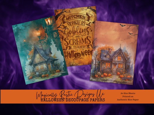 Halloween Decoupage Papers