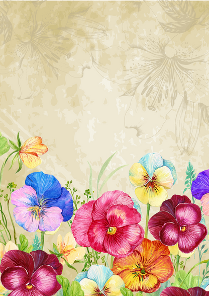 Flower Themed Decoupage Papers