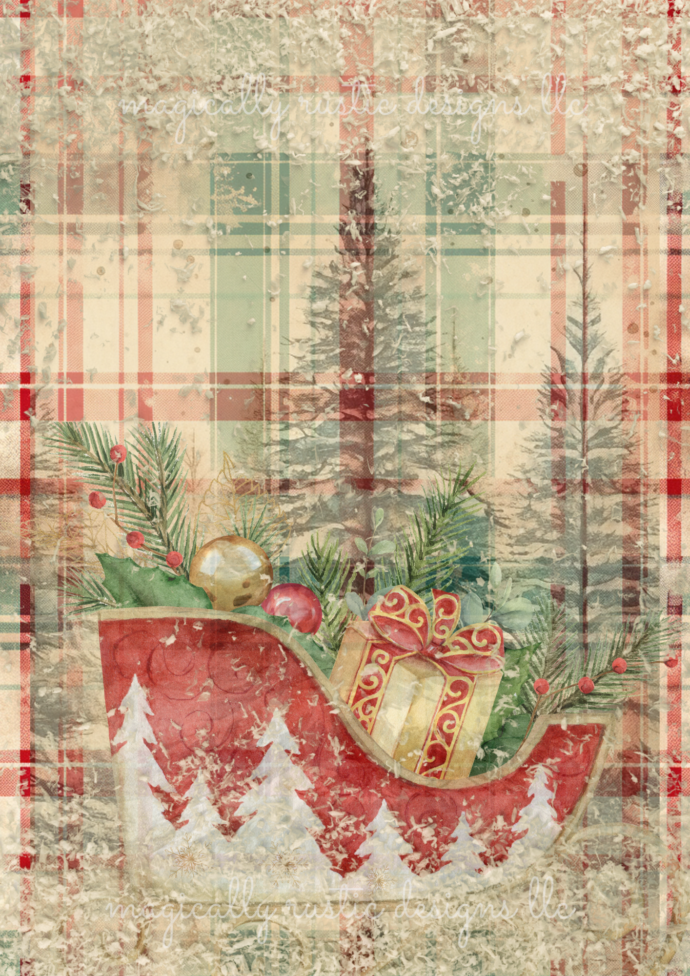 Christmas Decoupage Papers