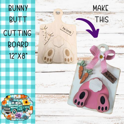 Bunny Butt Wood DIY Kit