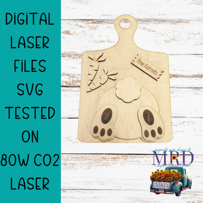 Easter Bunny Butt Laser File