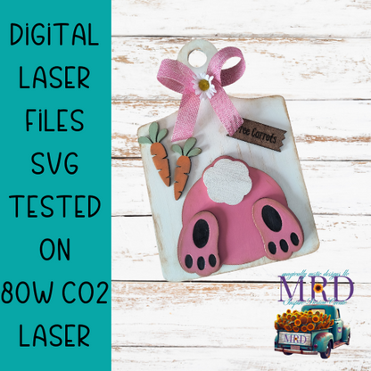 Easter Bunny Butt Laser File