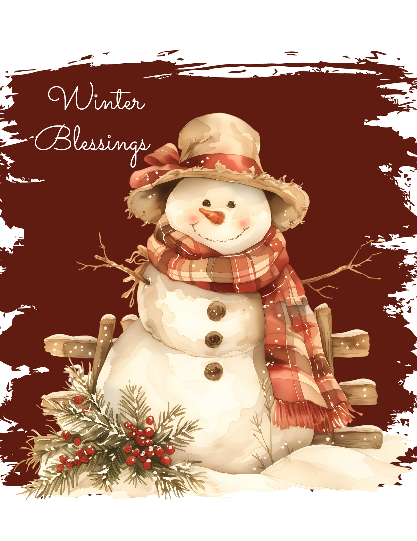 Snowman Sublimation Prints