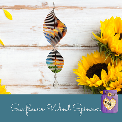 Sunflower Garden Wind Spinner